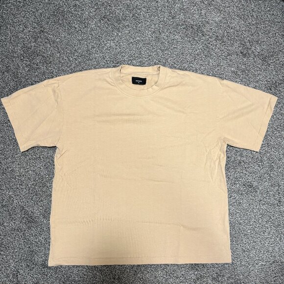 HOURS Collection Drop Shoulder T-Shirt Sand, Size XL - Picture 1 of 3
